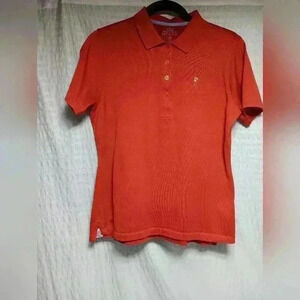Peter Millar Ladies short sleeve golf polo shirt. Size M